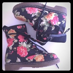 Floral boots